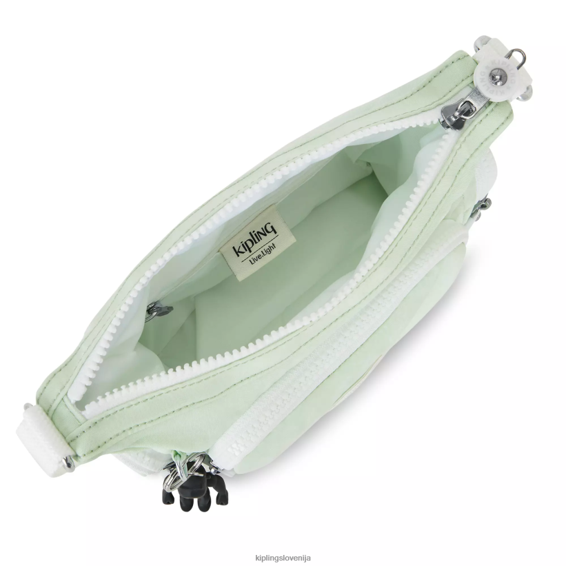 Kipling V4X2B21 zračno zelena gabbie mini torbica za čez ramo ženske torbice za čez ramo