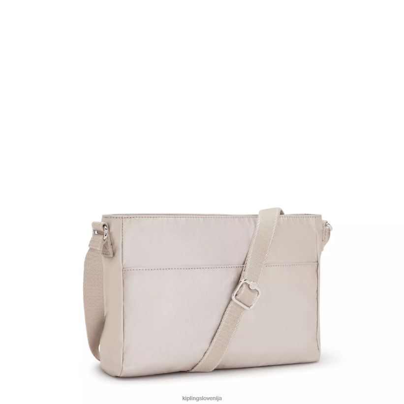 Kipling V4X2B231 kovinski sijaj nova kovinska torbica za čez ramo Angie ženske torbice za čez ramo