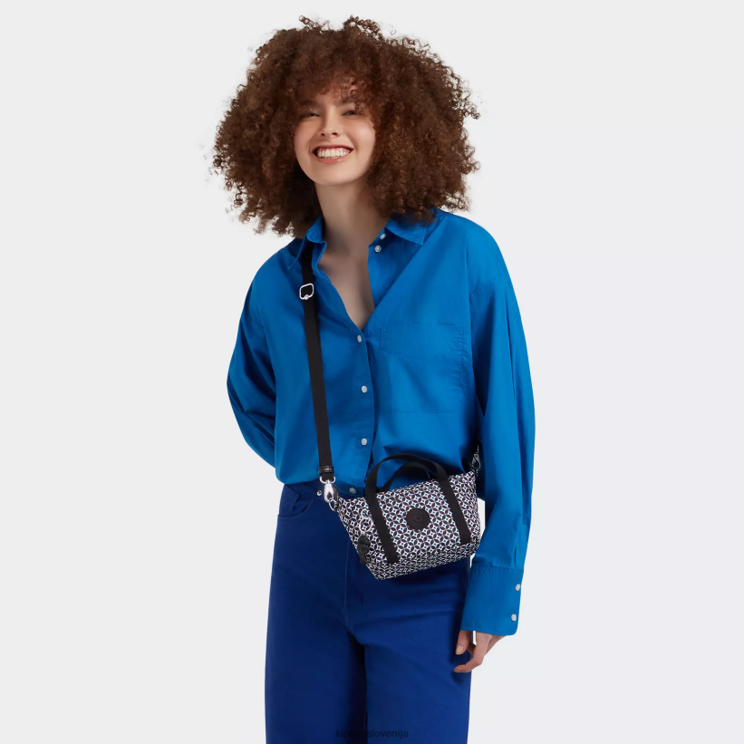 Kipling V4X2B24 črna ploščica umetniška kompaktna torbica za čez ramo ženske torbice za čez ramo