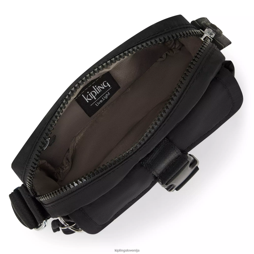 Kipling V4X2B32 Črna desta torba za čez ramo ženske torbice za čez ramo