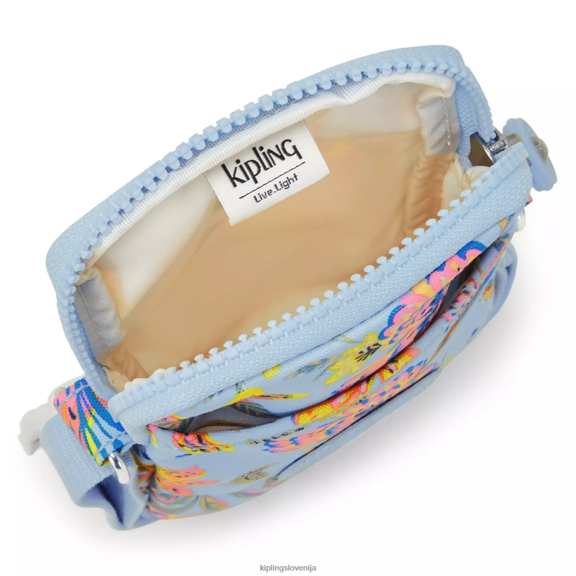 Kipling V4X2B56 divje rože torbica za telefon s potiskom Tally ženske torbice za čez ramo