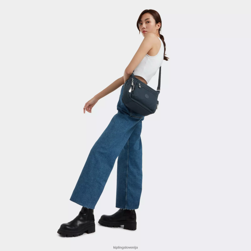 Kipling V4X2B76 bogata modra gabbie majhna torbica za čez ramo ženske torbice za čez ramo