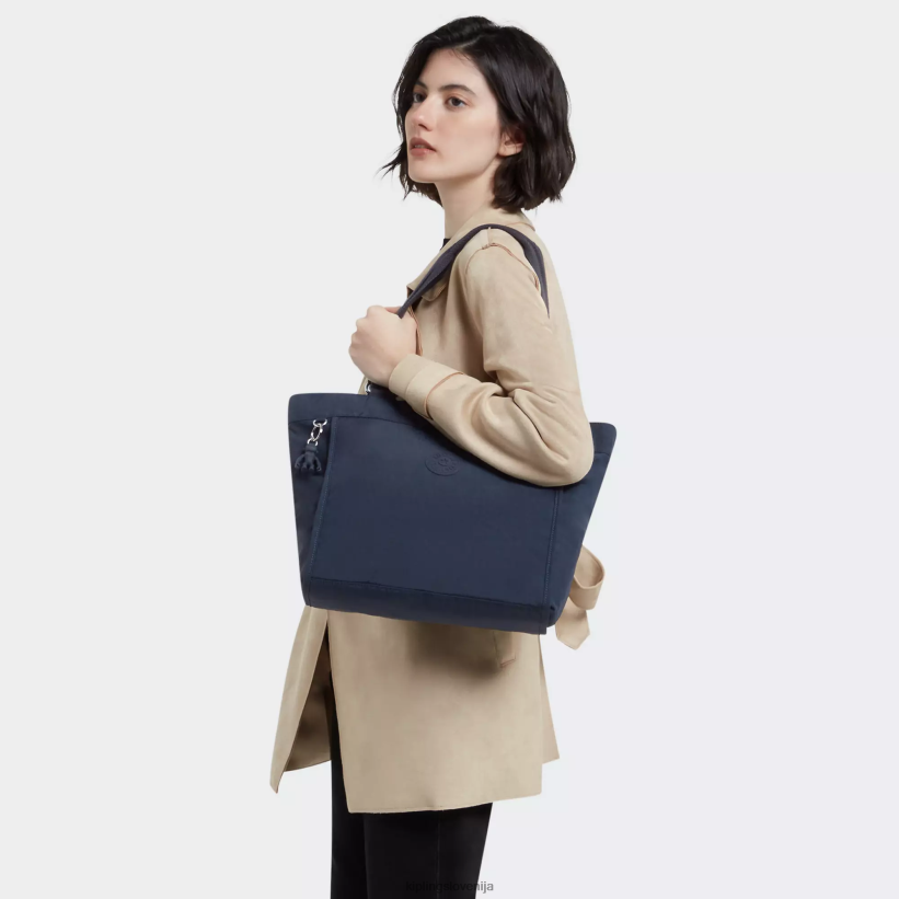 Kipling V4X2B275 modra modra nova nakupovalna majhna torbica ženske torbice