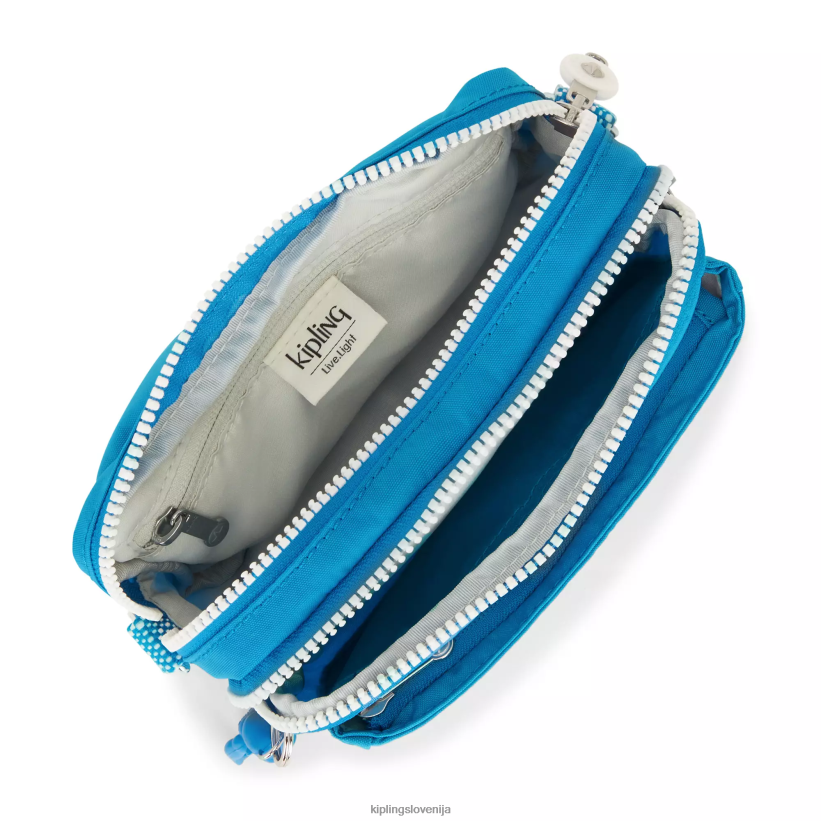 Kipling V4X2B121 željna modra abanu multi kabriolet torba za čez ramo ženske torbice za čez ramo - slika 3