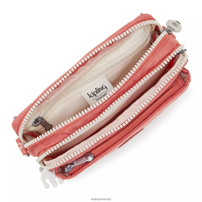 Kipling V4X2B122 vintage roza abanu multi kabriolet torba za čez ramo ženske torbice za čez ramo - slika 3
