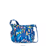 Kipling V4X2B139 neon gabbie mini potiskana torbica za čez ramo ženske torbice za čez ramo