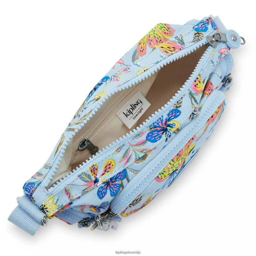 Kipling V4X2B141 divje rože gabbie mini potiskana torbica za čez ramo ženske torbice za čez ramo - slika 3