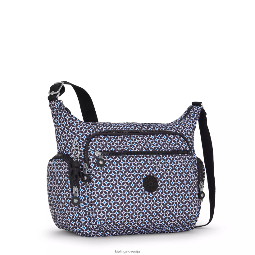 Kipling V4X2B142 črna ploščica torba za čez ramo s potiskom gabbie ženske torbice za čez ramo - slika 2