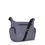 Kipling V4X2B142 črna ploščica torba za čez ramo s potiskom gabbie ženske torbice za čez ramo - slika 5