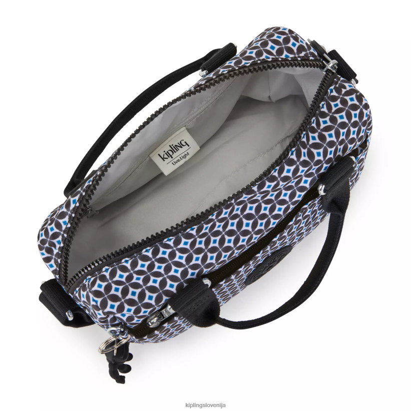 Kipling V4X2B1 črna ploščica folki mini potiskana torbica ženske mini vrečke - slika 3