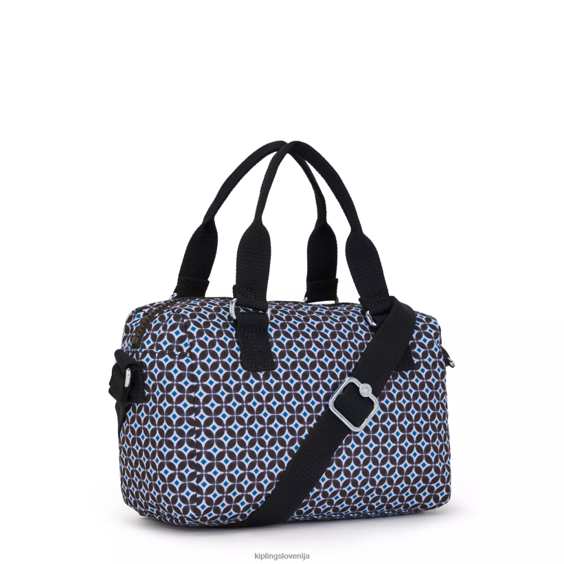Kipling V4X2B1 črna ploščica folki mini potiskana torbica ženske mini vrečke - slika 4
