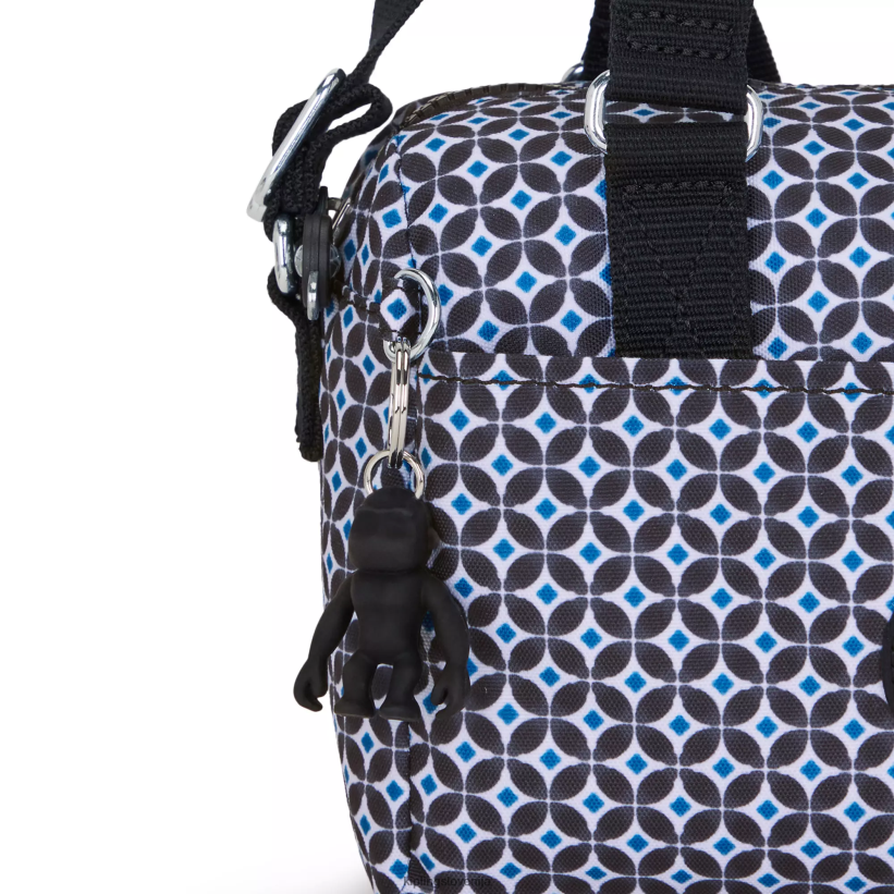 Kipling V4X2B1 črna ploščica folki mini potiskana torbica ženske mini vrečke - slika 5