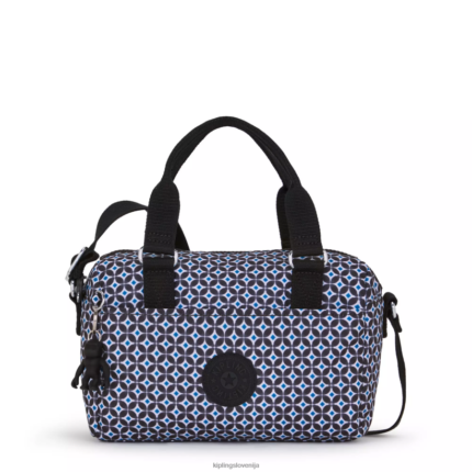 Kipling V4X2B1 črna ploščica folki mini potiskana torbica ženske mini vrečke