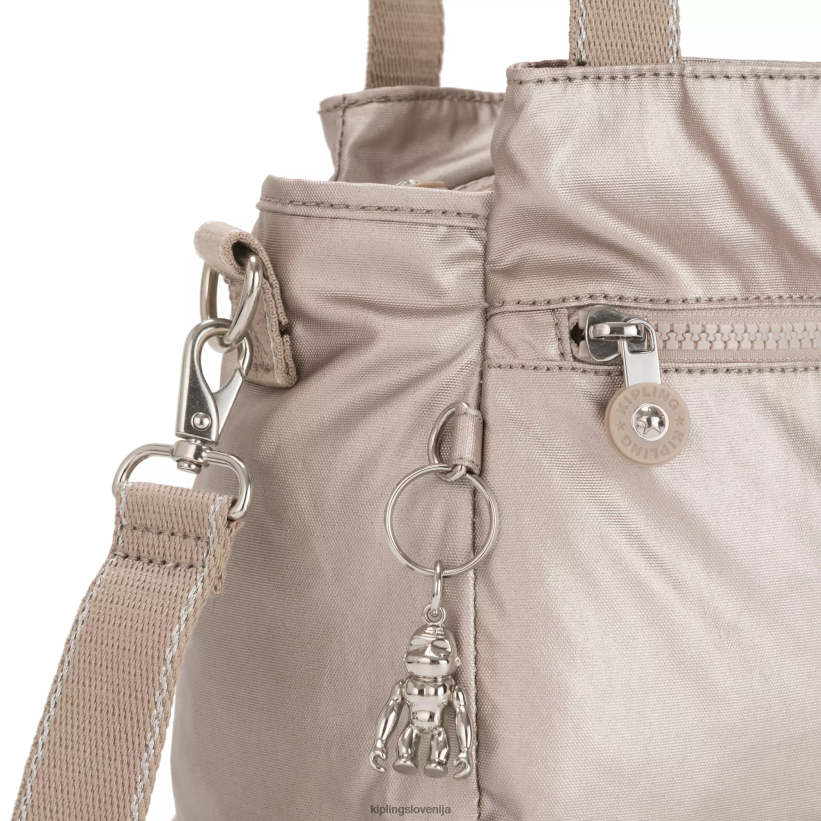Kipling V4X2B204 kovinski sijaj elysia kovinska torba za čez ramo ženske torbe za čez ramo - slika 5