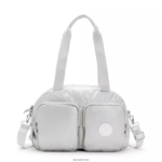 Kipling V4X2B206 svetlo kovinsko cool defea kovinska torba za čez ramo ženske torbe za čez ramo