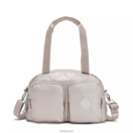 Kipling V4X2B207 kovinski sijaj cool defea kovinska torba za čez ramo ženske torbe za čez ramo