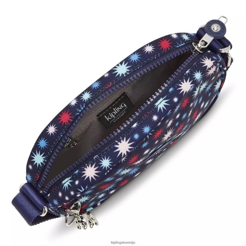 Kipling V4X2B220 funky zvezde torba za čez ramo s potiskom gema ženske torbice za čez ramo - slika 3