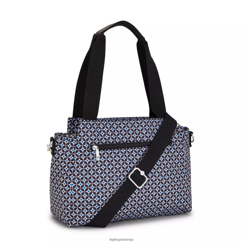 Kipling V4X2B239 črna ploščica torba za čez ramo s potiskom elysia ženske torbe za čez ramo - slika 4