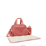 Kipling V4X2B242 vintage roza camama previjalna torba ženske torbe za plenice - slika 2