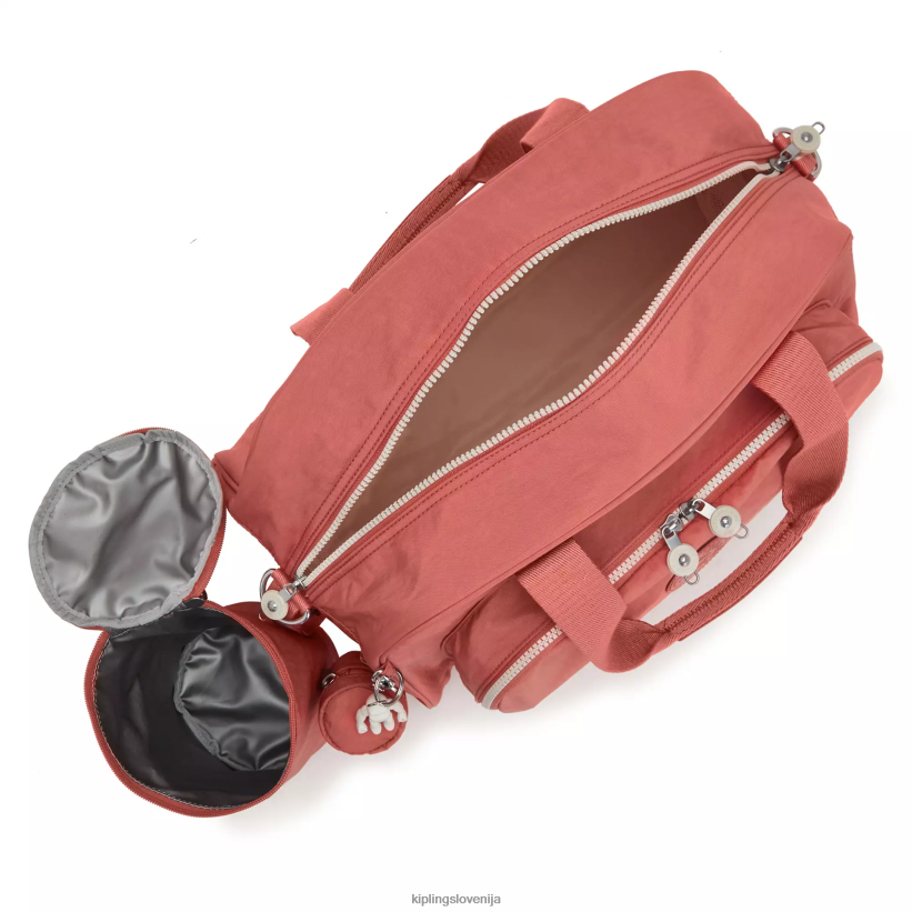 Kipling V4X2B242 vintage roza camama previjalna torba ženske torbe za plenice - slika 3