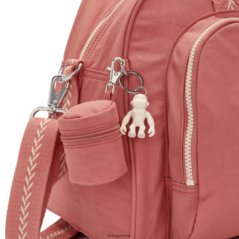 Kipling V4X2B242 vintage roza camama previjalna torba ženske torbe za plenice - slika 5