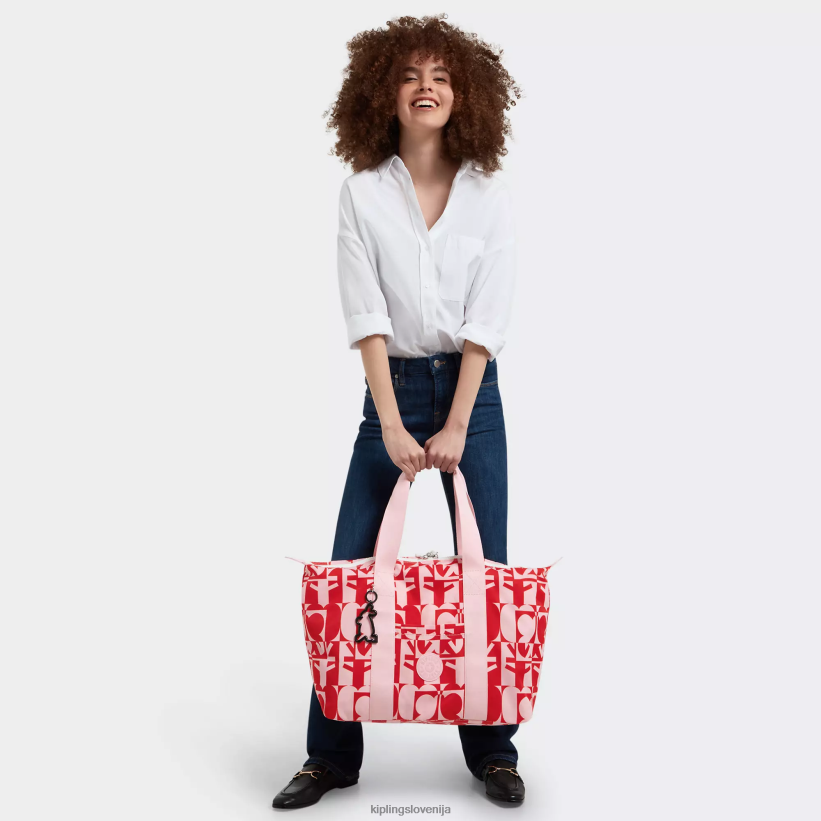 Kipling V4X2B270 minju multi print umetniška srednja torba minju kim ženske torbice - slika 5