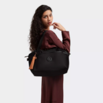 Kipling V4X2B278 črna vrtnica umetniško organizirana torba za 17" prenosni računalnik ženske torbice - slika 4