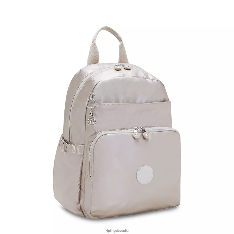 Kipling V4X2B280 kovinski sijaj maisie nahrbtnik za plenice ženske torbe za plenice - slika 2