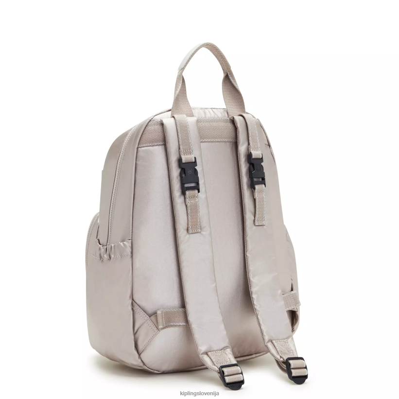 Kipling V4X2B280 kovinski sijaj maisie nahrbtnik za plenice ženske torbe za plenice - slika 4