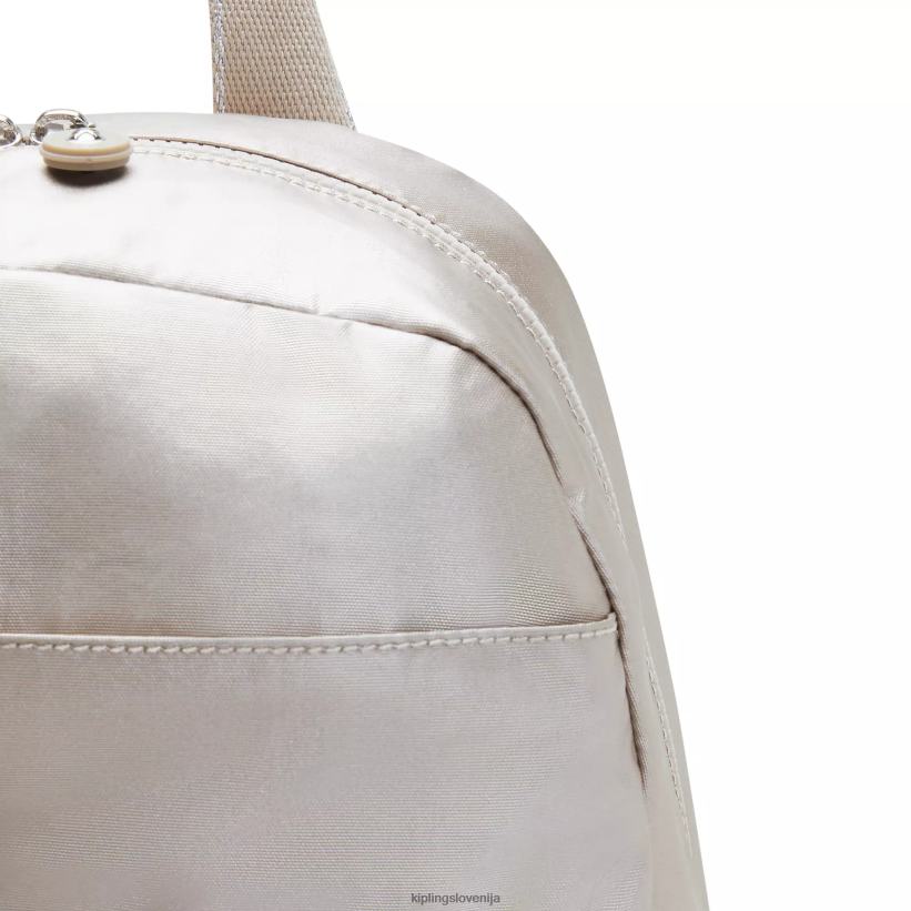Kipling V4X2B280 kovinski sijaj maisie nahrbtnik za plenice ženske torbe za plenice - slika 5
