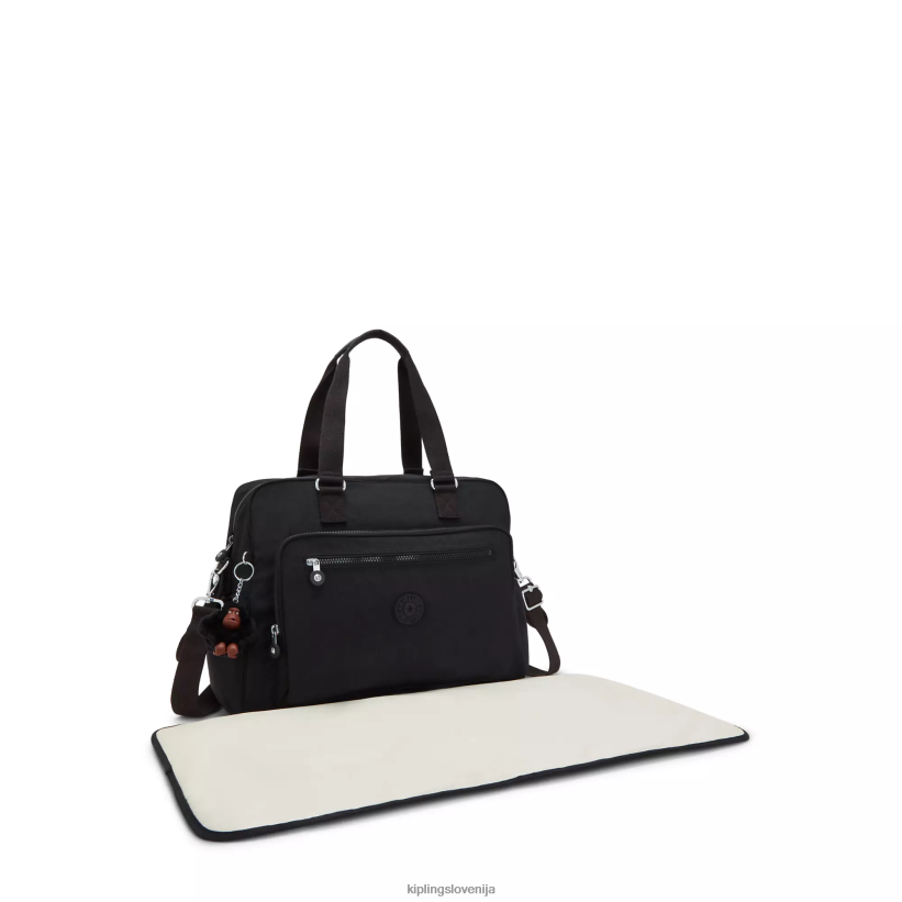 Kipling V4X2B282 črni ton alanna previjalna torba ženske torbe za plenice - slika 2