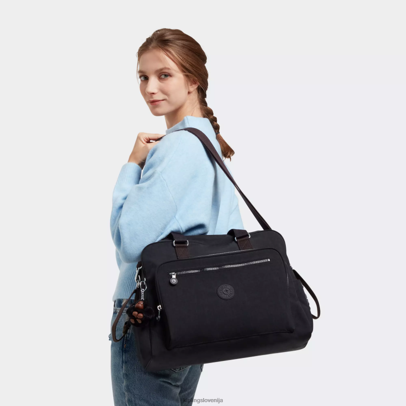 Kipling V4X2B282 črni ton alanna previjalna torba ženske torbe za plenice - slika 4