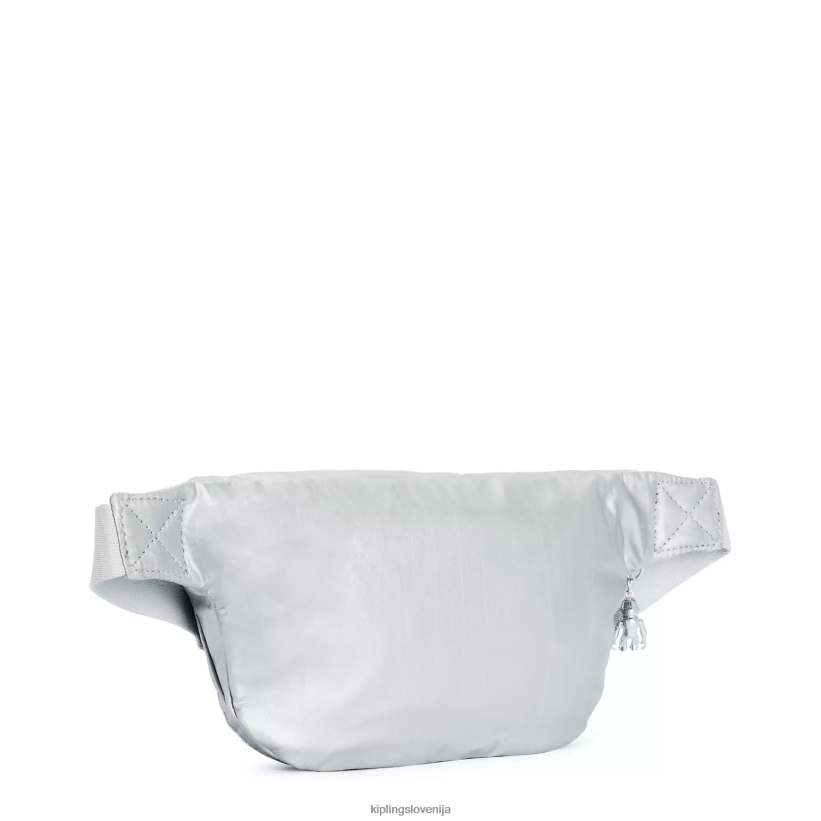 Kipling V4X2B284 svetlo kovinsko yasemina ekstra velik kovinski torbica za okoli pasu ženske torbica za okoli pasu - slika 5