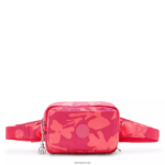 Kipling V4X2B320 koralni cvet torbica za čez ramo z več potiskom abanu ženske torbice za čez ramo
