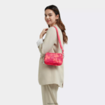Kipling V4X2B320 koralni cvet torbica za čez ramo z več potiskom abanu ženske torbice za čez ramo - slika 4