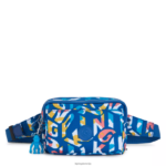 Kipling V4X2B321 neon torbica za čez ramo z več potiskom abanu ženske torbice za čez ramo