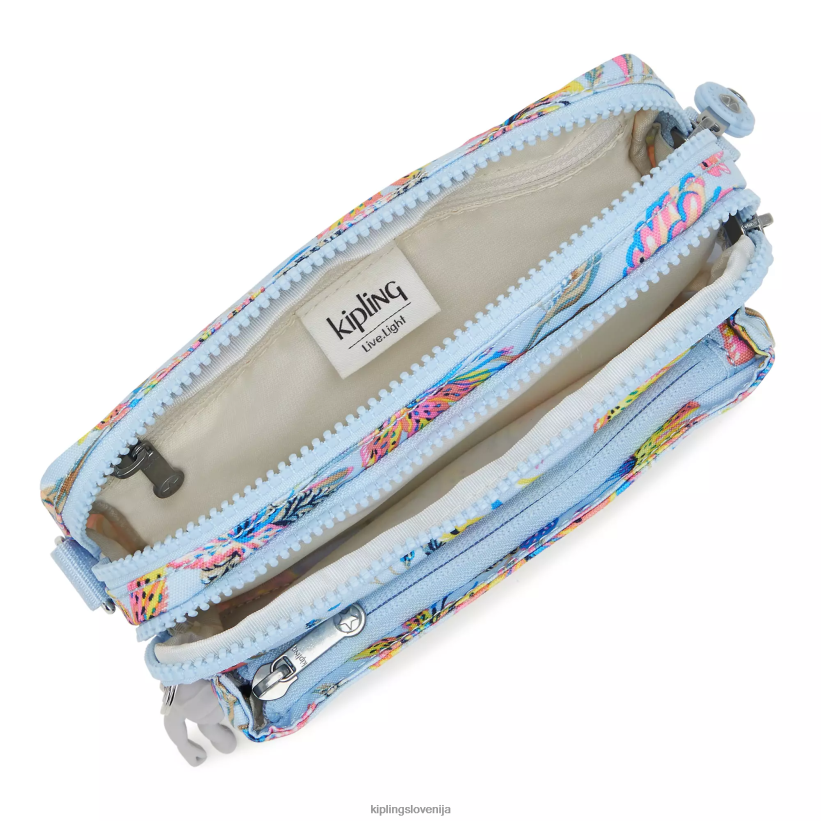Kipling V4X2B323 divje rože torbica za čez ramo z več potiskom abanu ženske torbice za čez ramo - slika 3