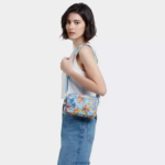 Kipling V4X2B323 divje rože torbica za čez ramo z več potiskom abanu ženske torbice za čez ramo - slika 4