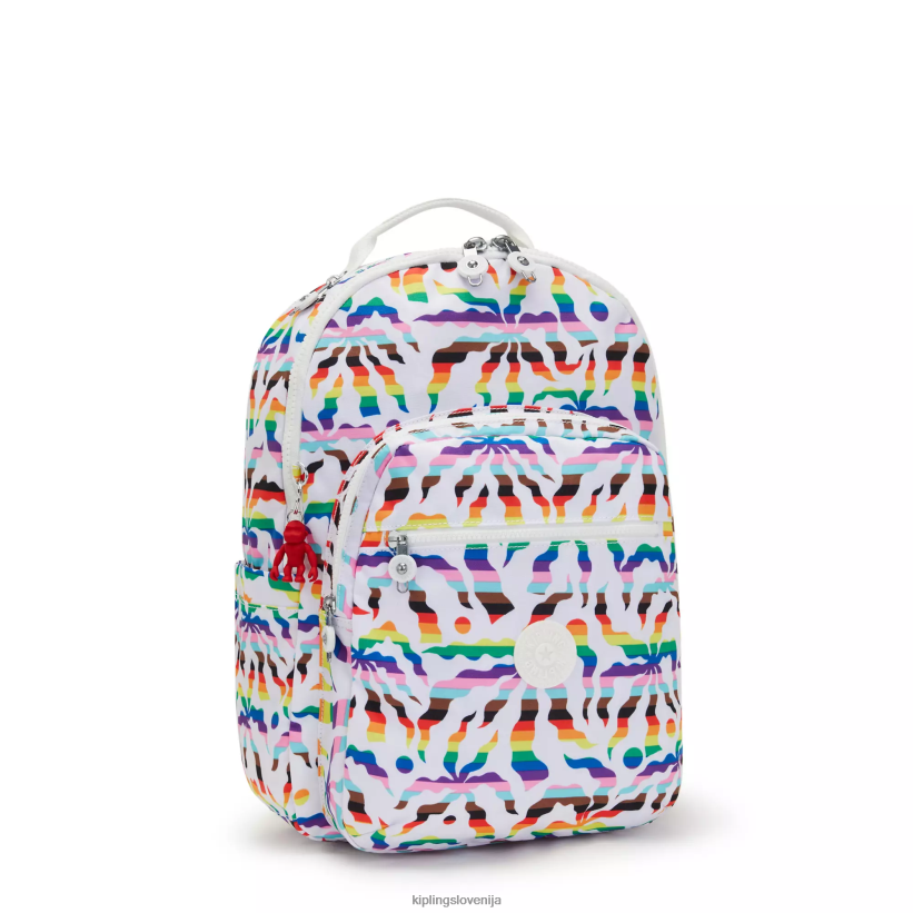 Kipling V4X2B345 mavrična dlan Seoul nahrbtnik za prenosni računalnik velikosti 15" z velikim potiskom ženske nahrbtniki za prenosnike - slika 2