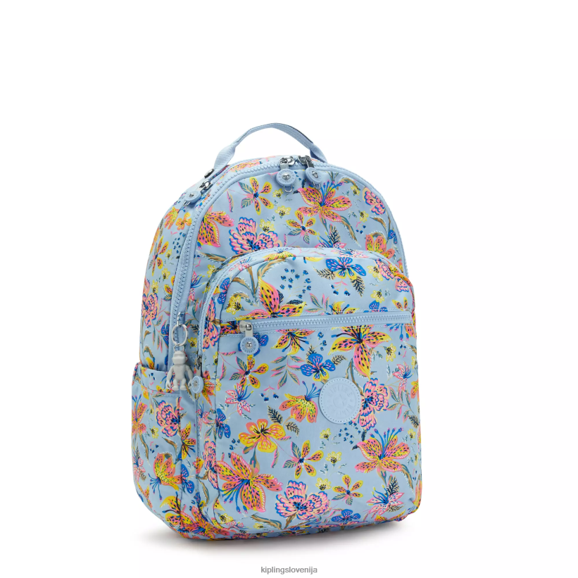 Kipling V4X2B346 divje rože Seoul nahrbtnik za prenosni računalnik velikosti 15" z velikim potiskom ženske nahrbtniki za prenosnike - slika 2