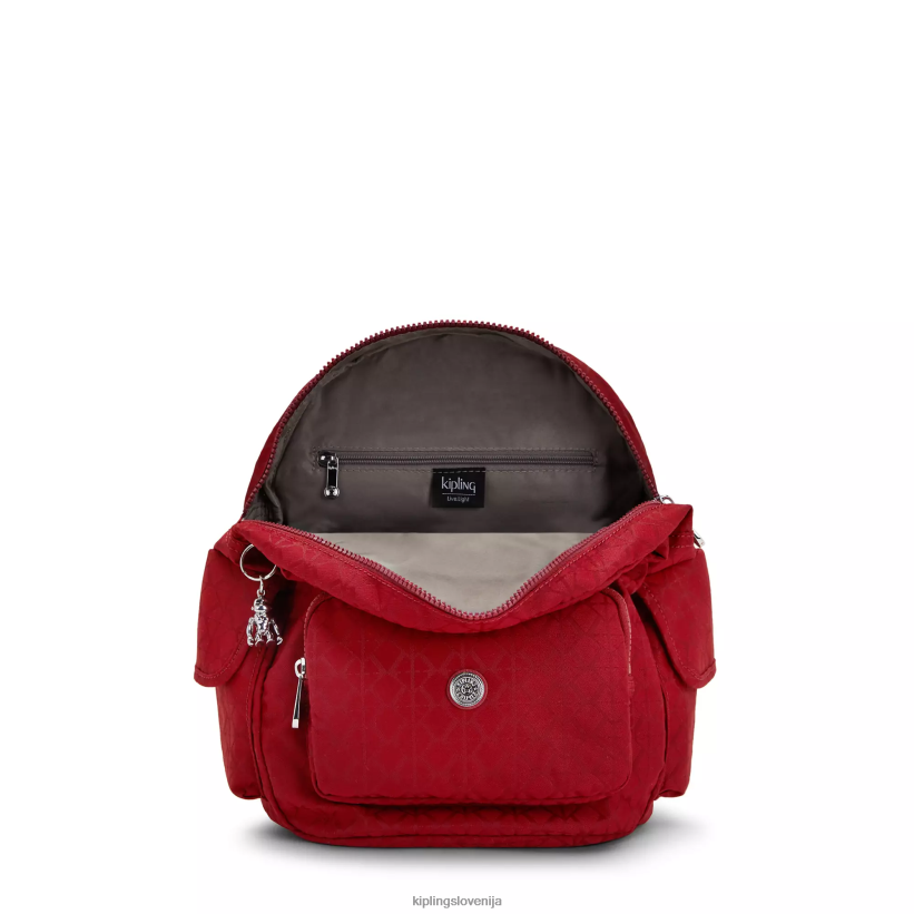 Kipling V4X2B357 signature red city ​​pack mali nahrbtnik ženske majhni nahrbtniki - slika 3