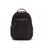 Kipling V4X2B369 vtisnjen podpis Seoul nahrbtnik za prenosni računalnik velikosti 15" z velikim potiskom ženske nahrbtniki za prenosnike