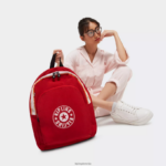 Kipling V4X2B374 rdeče rdečilo srednji nahrbtnik curtis ženske modni nahrbtniki - slika 4
