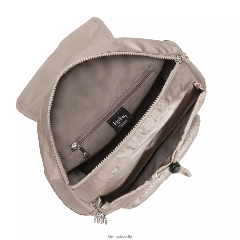 Kipling V4X2B381 kovinski sijaj city ​​pack majhen kovinski nahrbtnik ženske majhni nahrbtniki - slika 4