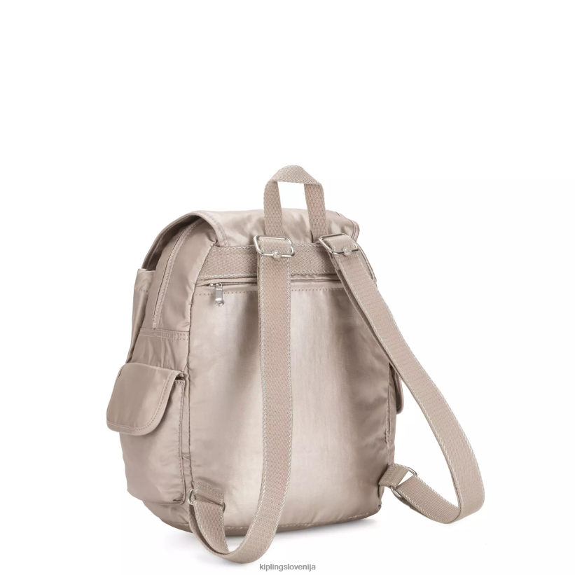 Kipling V4X2B381 kovinski sijaj city ​​pack majhen kovinski nahrbtnik ženske majhni nahrbtniki - slika 5