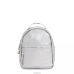 Kipling V4X2B385 svetlo kovinsko kae kovinski nahrbtnik ženske majhni nahrbtniki