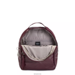 Kipling V4X2B386 bordo lak metalik kae kovinski nahrbtnik ženske majhni nahrbtniki - slika 3