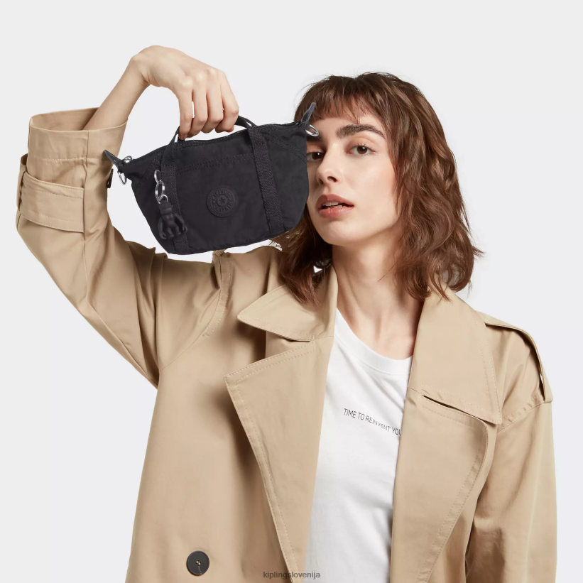 Kipling V4X2B3 črni noir umetniška kompaktna torbica za čez ramo ženske torbice za čez ramo - slika 5