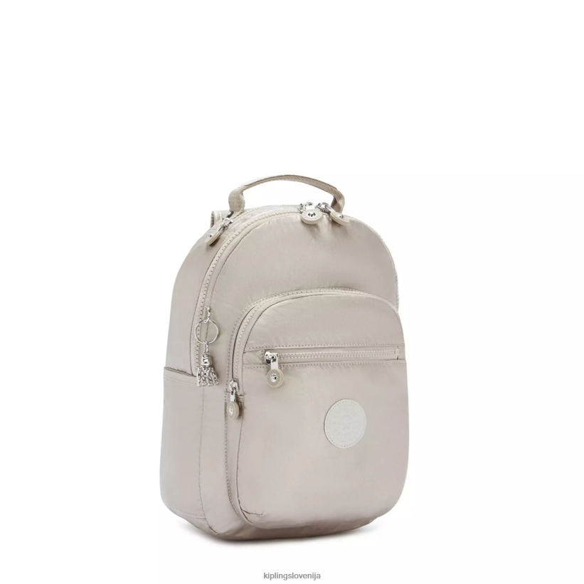 Kipling V4X2B418 kovinski sijaj Seoul majhen kovinski nahrbtnik za tablico ženske majhni nahrbtniki - slika 2