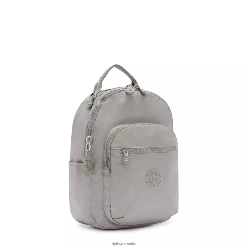 Kipling V4X2B419 siva gris nahrbtnik za majhen tablični računalnik Seoul ženske monogramabilen - slika 2